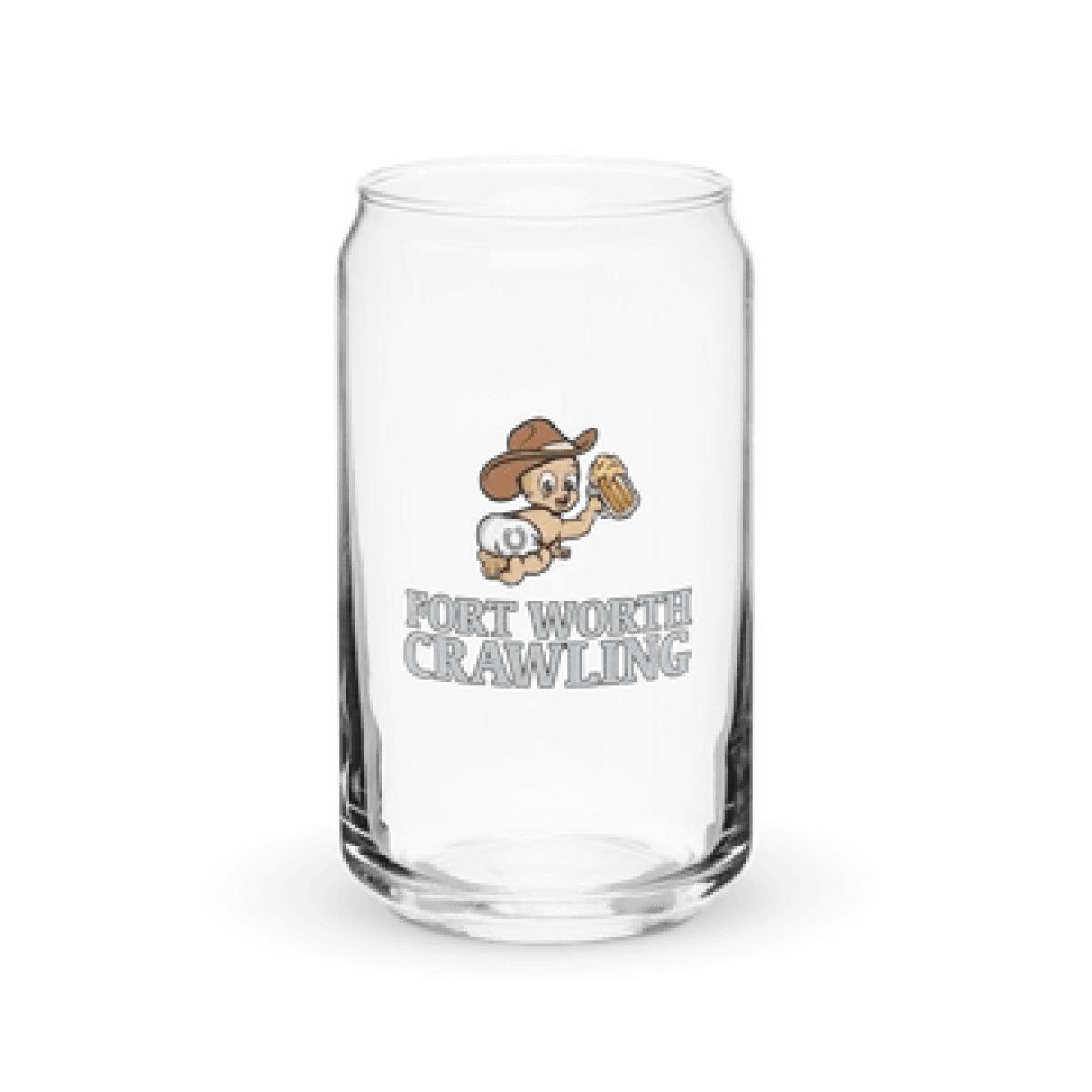 a glass mug on a table