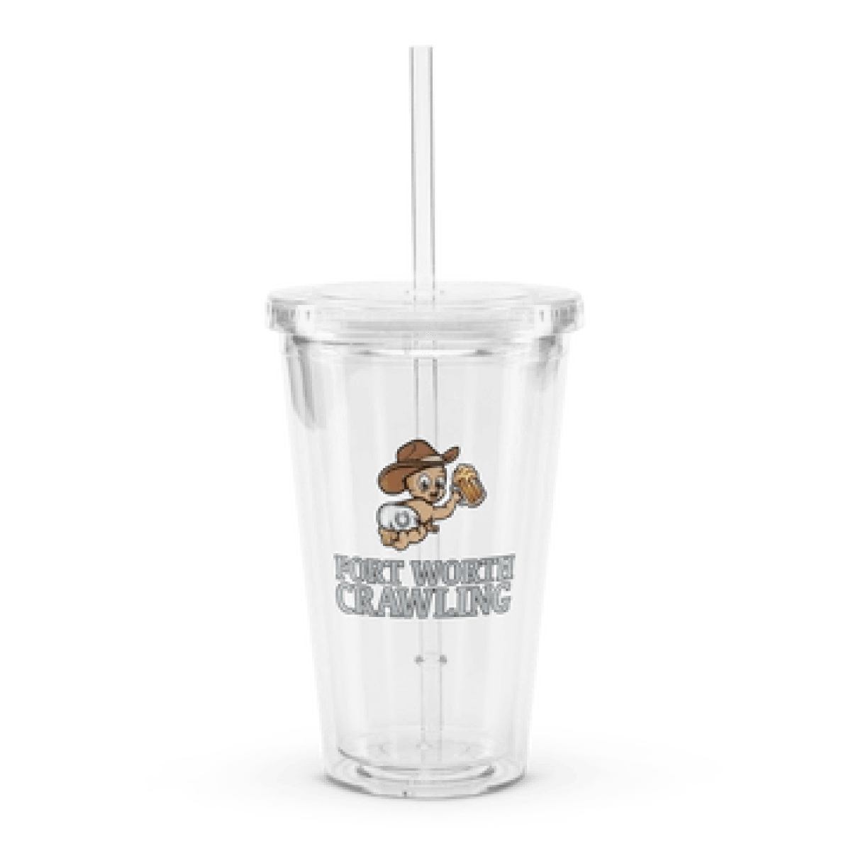 an empty glass on a table