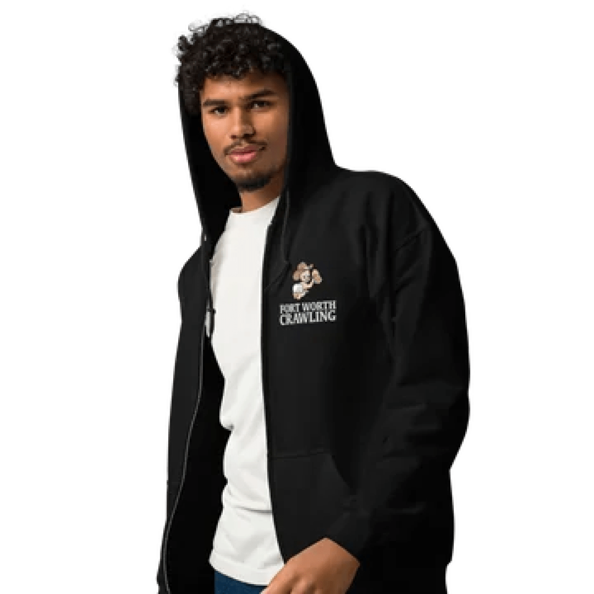 a person standing posing for the camera