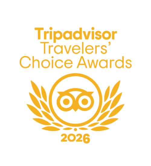 Tripadvisor Travelers' Choice Awards 2026 logo with owl symbol.